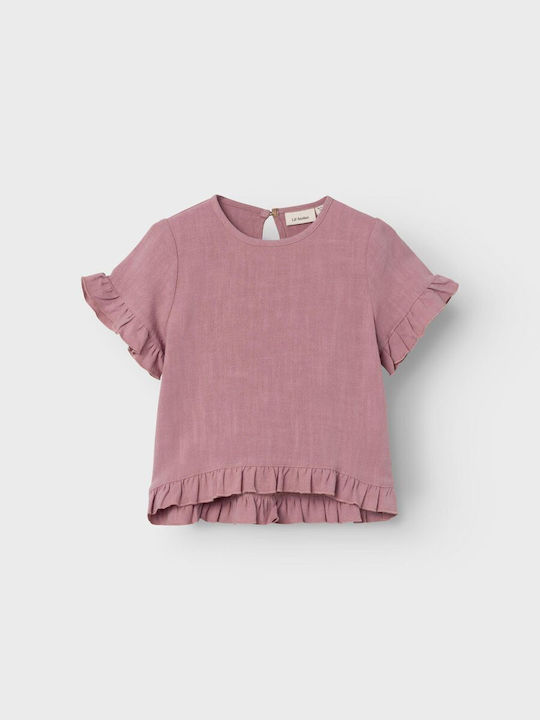 Name It Kids Blouse Short Sleeve Pink