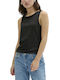 My Essential Wardrobe Women's Summer Blouse Sleeveless Black