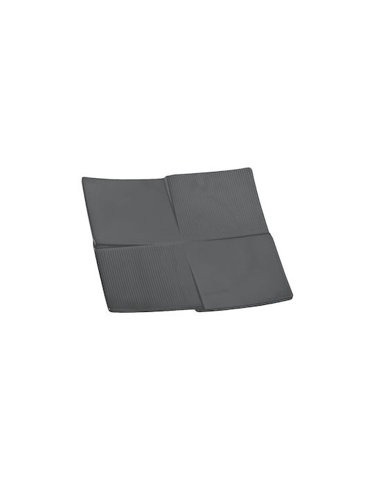 Ready Servierplatte Quadratisch Kunststoff Schwarz 1Stück