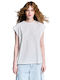 Staff Women's Summer Blouse Cotton White