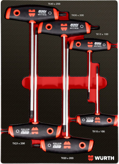 Wurth Σετ 6 Κλειδιά Torx Zebra