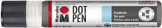 Dot Pen Marabu Vopsea Specială pentru Craft Gri 25ml