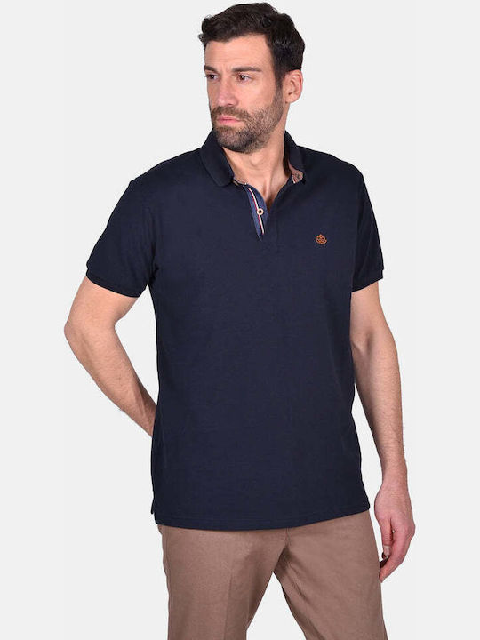 Tricou Polo pentru Bărbați, Croială Confortabilă, Albastru Blk847 Tricou Polo pentru Bărbați, Croială Confortabilă, Albastru Blk847
