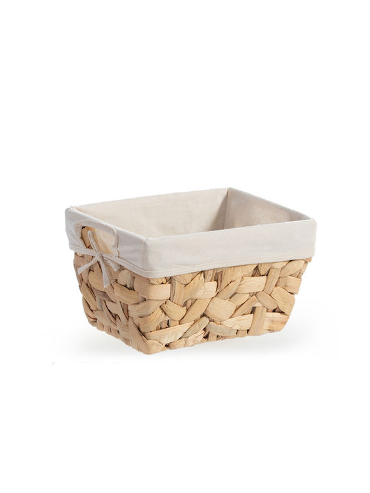 Nef-Nef Homeware Wicker Bread Box Beige 26x20x15cm