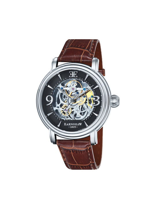 Thomas Earnshaw Longcase Watch Automatic in Brown Color