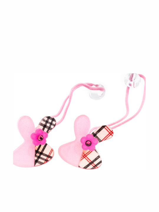 Kids Hair Tie Pink 3022-3-Ροζ