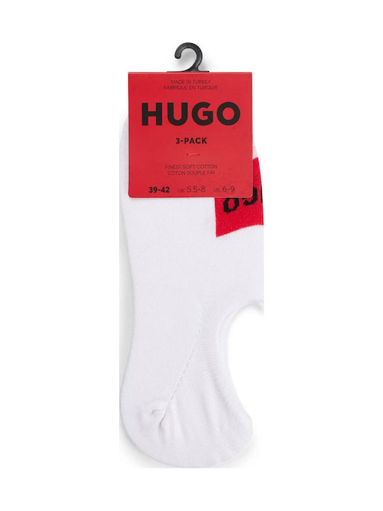 Hugo Lc Label Cc Ανδρικές Κάλτσες Λευκές 3Pack