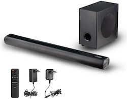 Osio Soundbar 256W with Wireless Subwoofer and Remote Control Black