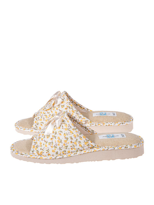 Amaryllis Slippers Δερμάτινες Χειμερινές Γυναικ...