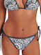 Bikini Slip με Κορδονάκια Μαύρο
