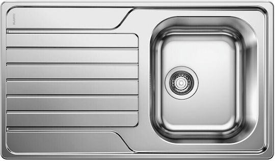 Blanco Dinas 45s Ένθετος Νεροχύτης Inox Μ86xΠ50cm Γκρι