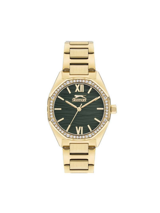 Slazenger Watch with Gold Metal Bracelet