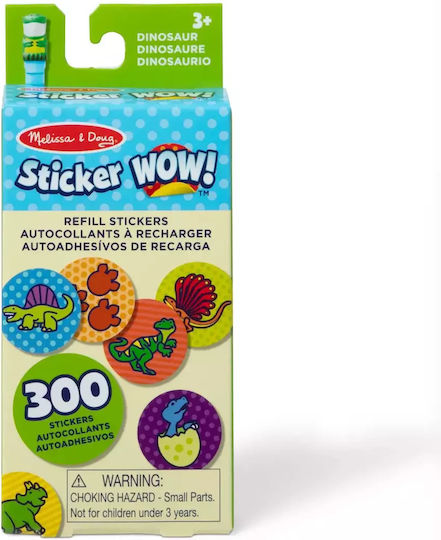 Melissa & Doug Stickers Refills Sticker WOW! Dinosaur for Children 3 Years 300pcs