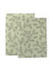 A Little Lovely Company Muslin Swaddle Wraps Green 60x60cm. 2pcs