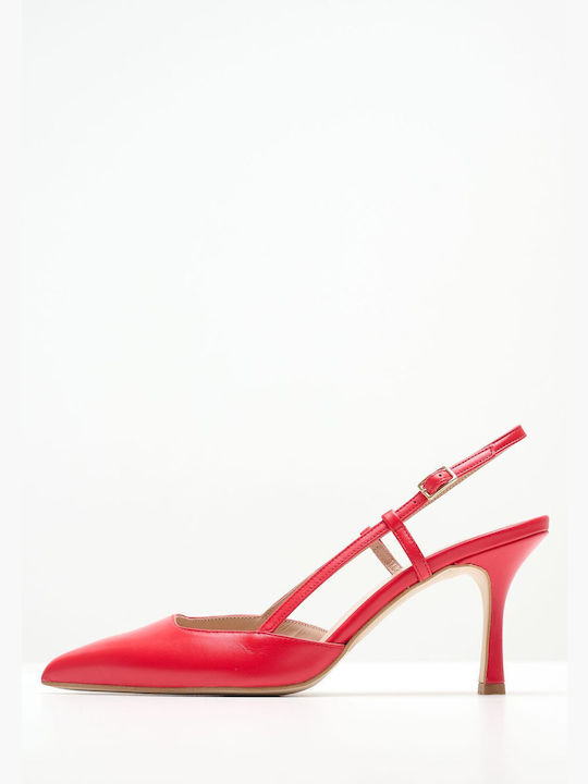 Mourtzi Leather Red Heels