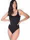 Blu4u Costum de baie întreg Black