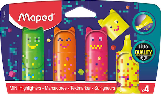 Maped Pixel Underline Markers 4 Pieces