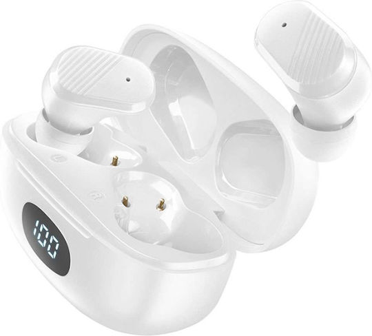 Cellular Line Dot In-ear Bluetooth Handsfree Ακουστικά με Θήκη Φόρτισης Λευκά