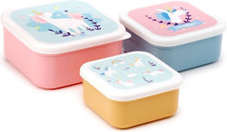 Puckator Set de 3 containere pentru alimente Unicorn Magic Lbox95 Puckator Set de 3 containere pentru alimente Unicorn Magic Lbox95