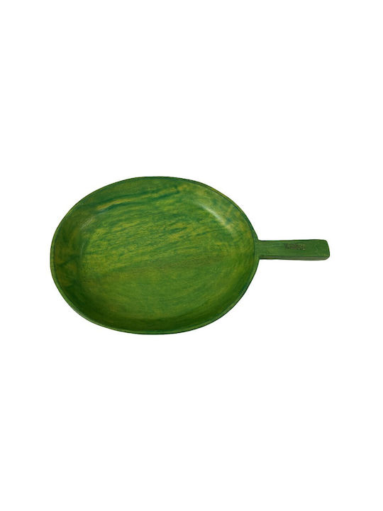 Karni Servierschüssel Rund Hölzernes mit Durchmesser 38cm
