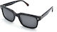 Funky Buddha Unisex Sunglasses with Black Plastic Frame and Black Polarized Lens