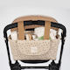 Walking Mum Beige Stroller Organizer Poppy Cinnamon Hearts