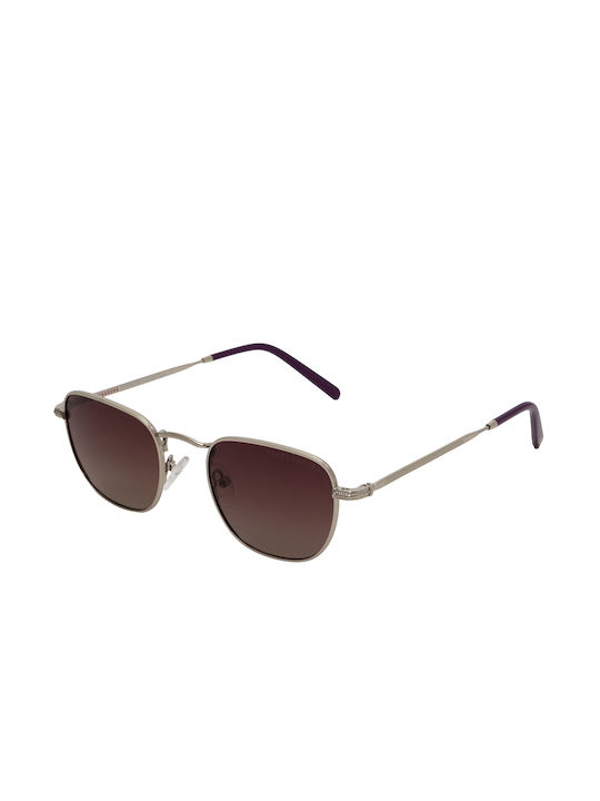 Funky Buddha Sunglasses with Silver Frame and Brown Lens FBS2030/003