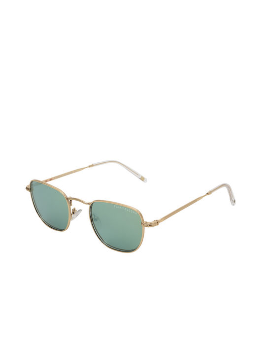 Funky Buddha Men's Sunglasses with Gold Frame and Green Lens FBS2030/001