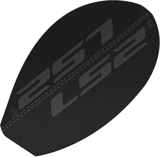 Self-adhesive jaw mechanism caps Black For Ff399 Valiant | Ls2