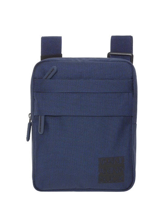 Mandarina Duck Shoulder / Crossbody Bag with Zipper Blue 20x5x25.5cm