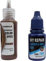 Leder- und Vinyl-Reparaturset Visbella Diy Repair (braun)