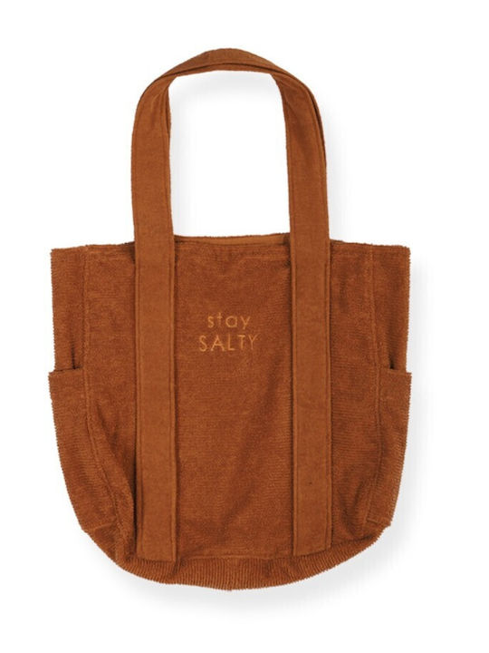 Nef-Nef Stay Salty Beach Bag Gold