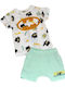 Kids' Set with Shorts Summer 2pcs White