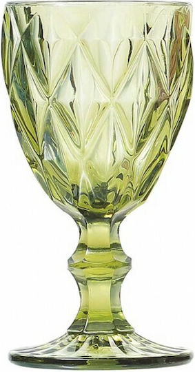 Marva Pahar De Vin Alb Cu Picior Din Sticlă Verde 230ml