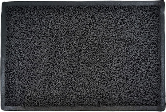Black Entrance Doormat 45x75cm E-1704/BK Black