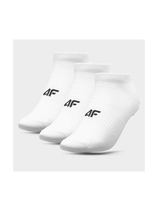 4F Αθλητικές Κάλτσες Λευκές 1 Ζεύγος
