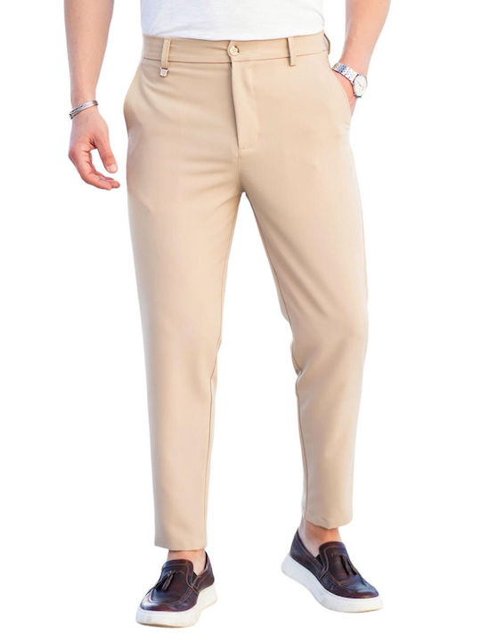 Vittorio Artist Hose in Lockere Passform Beige