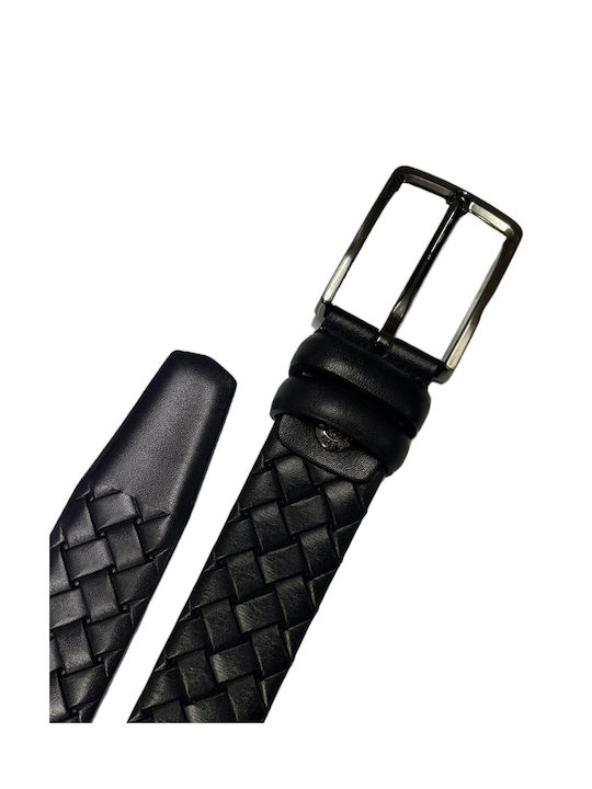 9508 Men's Leather Belt Black