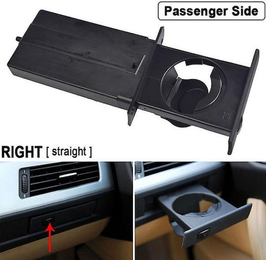Carro Passenger Car Glass Holder For Bmw 5 Series E60 E61 2002-2010 / Black / Right / Ca-012224