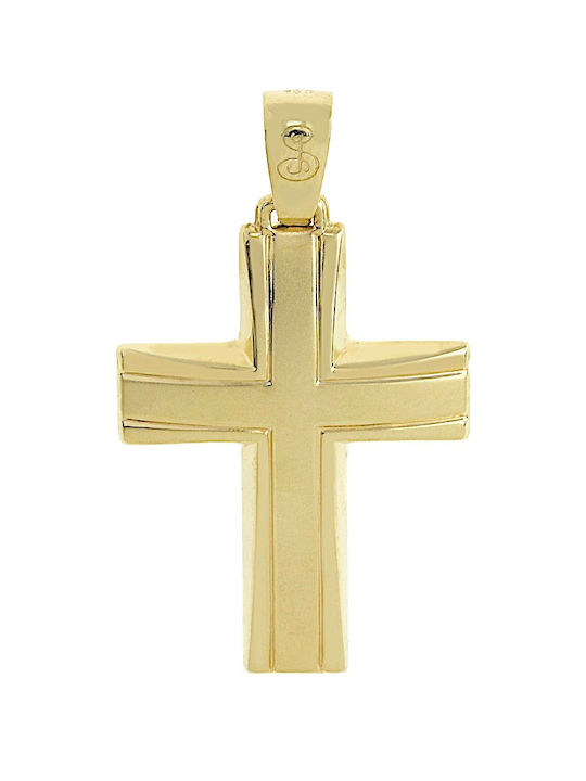 Senzio Belibasakis Herren Gold Kreuz 14K