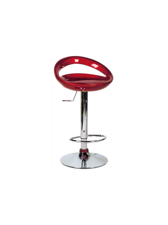 Stool Bar Redbor with Adjustable Height Red 47x41x83-98cm