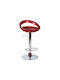 Stool Bar Redbor with Adjustable Height Red 47x41x83-98cm