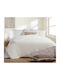 Nef-Nef Homeware Colorfull Κουβερλί Ημίδιπλο Microfiber Ecru 180x240cm