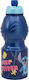 Stor Sportflasche Kunststoff Kinder Trinkflasche Stitch mit Stroh Blau 400ml