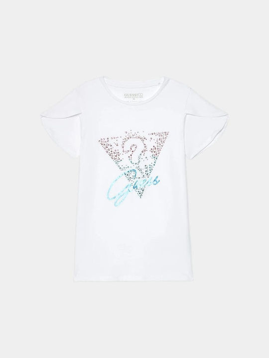 Guess Kids Blouse Short Sleeve White