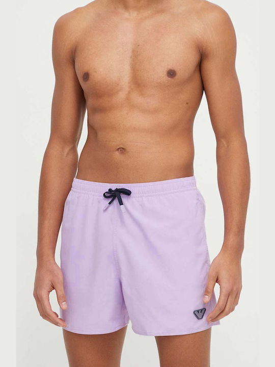 Emporio Armani Herren Badebekleidung Shorts Lila