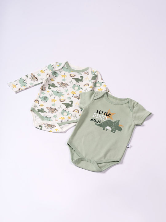 Hashtag Baby Bodysuit Set Long-Sleeved Mint