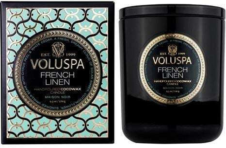 Voluspa Aromatisches Kerze in Gefäß mit Parfüm French Linen