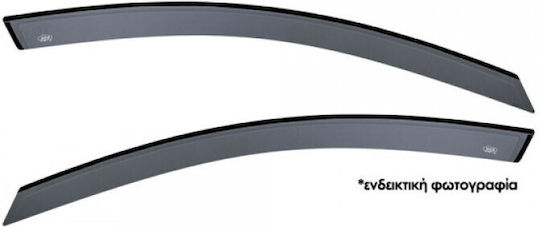 DGA Set deflectoare de vânt Dark Fime pentru Honda Civic 2buc