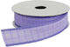 Marhome Organza Ribbon Checked Purple 9.1m
